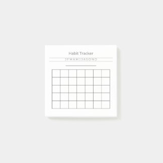 Anpassbare Habit-Tracker Post It Notes 3" x 3" Post-it Klebezettel