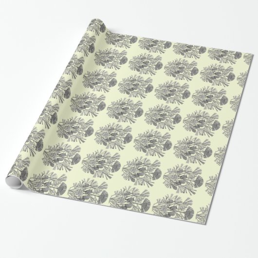Anpassbare Haeckel Geschenkpapier (Ungerollt)