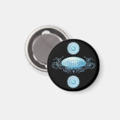Anpassbare Haeckel Jellyfish Magnet (Vorderseite/Rückseite)