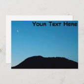 Anpassbare Halbmondkarte (Vorne/Hinten)