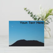 Anpassbare Halbmondkarte (Stehend Vorderseite)