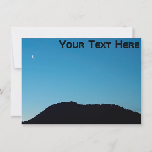 Anpassbare Halbmondkarte (Vorderseite)