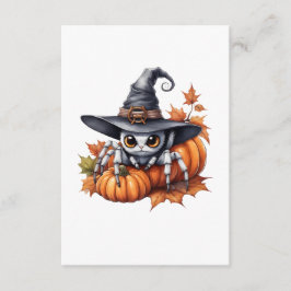 Anpassbare Halloween-Abschlusskarte Begleitkarte