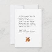 Anpassbare Halloween-Antwortkarte RSVP Karte (Rückseite)