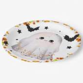 Anpassbare Halloween-Babyduschplatte Pappteller (Schrägansicht)