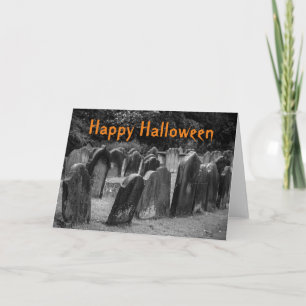 Anpassbare Halloween-Friedhofs-Grabsteine Karte