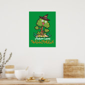 Anpassbare Halloween-Hexenbaum Poster (Küche)