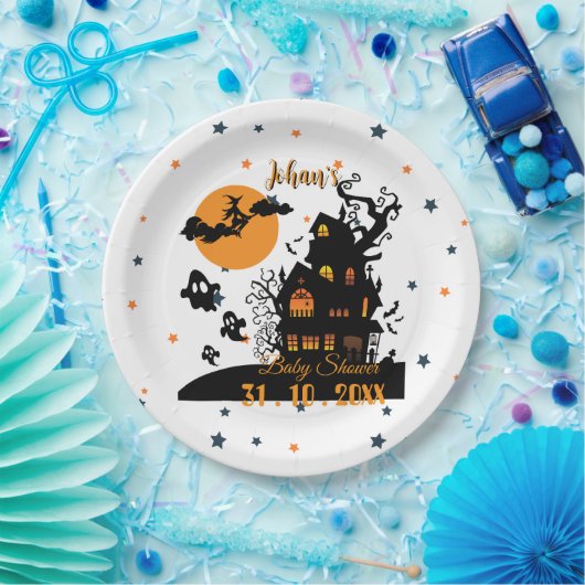 Anpassbare Halloween-Kinderdusche-Teller Pappteller (Party)