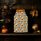 Anpassbare Halloween-Kürbismuster Schürze