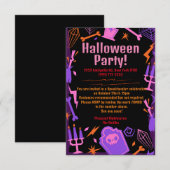 Anpassbare Halloween-Party Einladung Spooky (Vorne/Hinten)