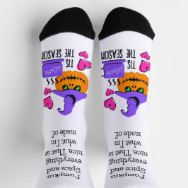 Anpassbare Halloween Pumpkin Gewürzsaisonsocken Socken