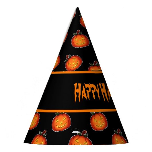 Anpassbare Halloween Pumpkins Party Hat Partyhütchen (Links)