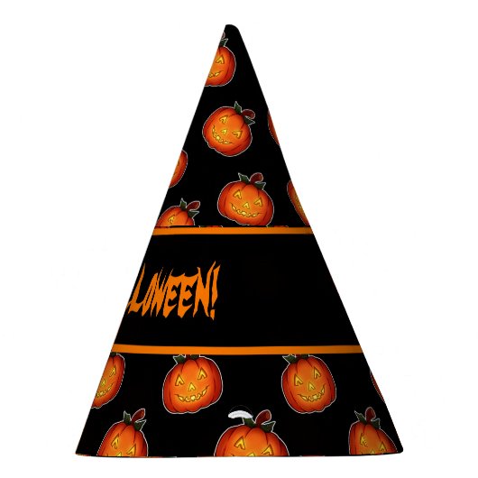 Anpassbare Halloween Pumpkins Party Hat Partyhütchen (Rechts)
