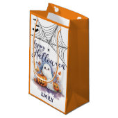 Anpassbare Halloween Small Trick oder Treat Bag Kleine Geschenktüte (Vorderseite Schrägansicht)