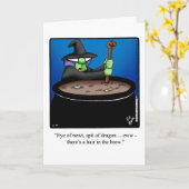 Anpassbare Halloween-Spaß-Grußkarte Karte (Gelbe Blume)