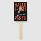 Anpassbare Halloween-Tanzparty Fächer (Rückseite)