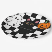 Anpassbare Halloween-Teller Pappteller (Schrägansicht)