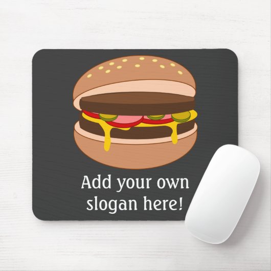Anpassbare Hamburger-Grafik Mousepad (Mit Mouse)