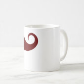 Anpassbare Handlebar-Mustache Kaffeetasse (VorderseiteRechts)