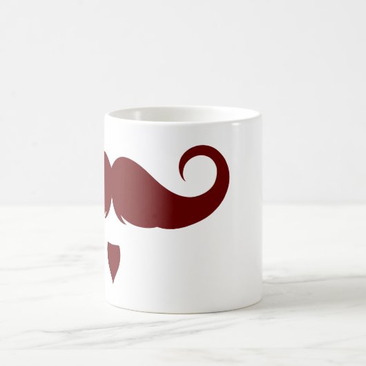 Anpassbare Handlebar-Mustache Kaffeetasse (Mittel)