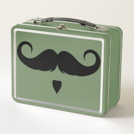 Anpassbare Handlebar-Mustache Metall Brotdose
