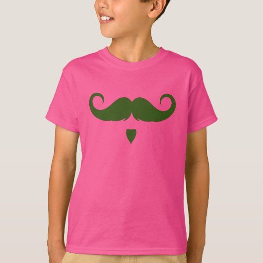 Anpassbare Handlebar-Mustache T-Shirt (Vorderseite)