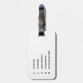 Anpassbare Handwerkzeuge aus Holz Gepäckanhänger (Rückseite vertikal)