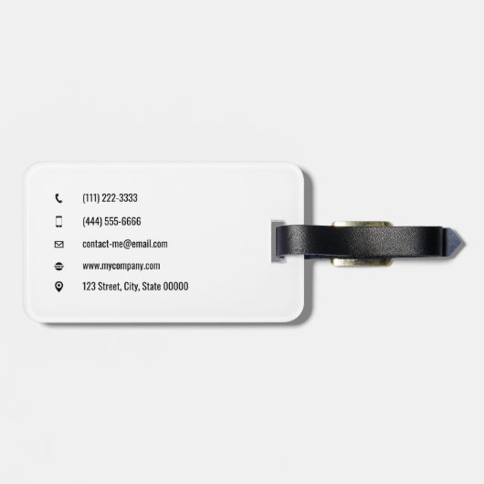 Anpassbare Handwerkzeuge aus Holz Gepäckanhänger (Rückseite horizontal)