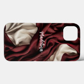 Anpassbare Handyhülle einzelne Farbe mit Ihrem Nam Case-Mate iPhone Hülle (Rückseite (Horizontal))