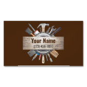 Anpassbare Handyman-Handywerkzeuge v2 Magnetische Visitenkarte (Vorderseite)