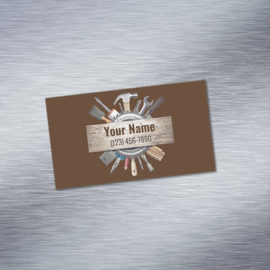 Anpassbare Handyman-Handywerkzeuge v2 Magnetische Visitenkarte (Beispiel)