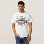 Anpassbare Handyman-Tools T-Shirt (Vorne ganz)