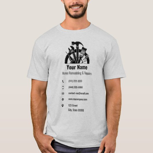 Anpassbare Handywerkzeuge T-Shirt (Vorderseite)