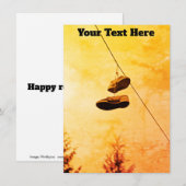 Anpassbare Hängeschuhkarte (Vorne/Hinten)