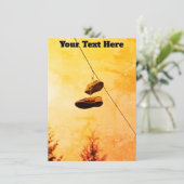 Anpassbare Hängeschuhkarte (Stehend Vorderseite)