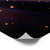 Anpassbare Happy-Anniversary-Lichtstrahlen Poster (Ecke)