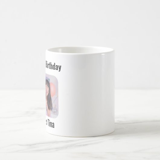 Anpassbare Happy Birthday Tasse (Mittel)