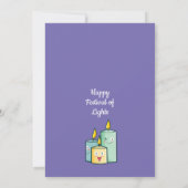 Anpassbare Happy Hanukkah Einladung (Rückseite)