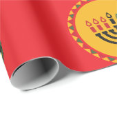 Anpassbare Happy Kwanzaa Geschenkpapier (Rolleneckpunkt)