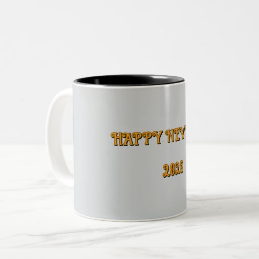 Anpassbare Happy New Year Coffee Tasse (Vorderseite Links)
