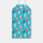 Anpassbare Happy Oaster Bunny Painting Egg Geschenkanhänger (Rückseite)