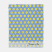 Anpassbare Happy Sun Muster Fleecedecke (Vorderseite)