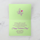 Anpassbare Happy Valentines Feiertagskarte (Innenseite)