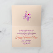 Anpassbare Happy Valentines Feiertagskarte (Innenseite)