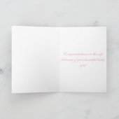 Anpassbare Hasen-Gratulation zur Geburt Karte (Innenseite)