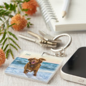 Anpassbare Haustier-Fotogeschenke Haustiereltern H Schlüsselanhänger (Vorderseite rechts)