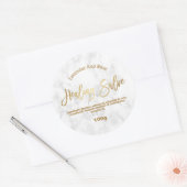 Anpassbare Heilsalzmarke Runder Aufkleber (Umschlag)