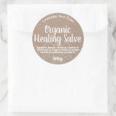Anpassbare Heilungsbalmatte Runder Aufkleber (Tasche)