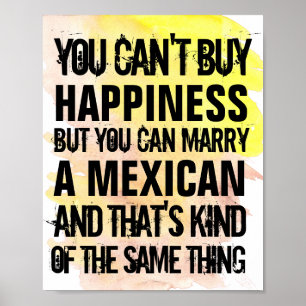 Anpassbare Heirate Mexikaner, Jede Nationalität Lu Poster