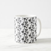 Anpassbare Herz-Kaffee-Tasse Kaffeetasse (VorderseiteRechts)